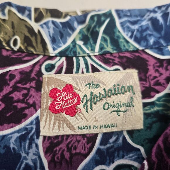 Hilo Hattie Shirt Men's L Colorful Floral The Hawaiian Original Button Down - Picture 3 of 16